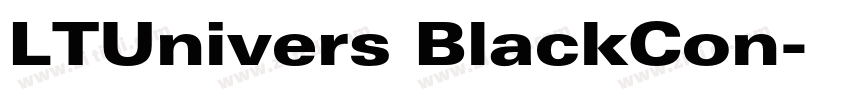 LTUnivers BlackCon字体转换